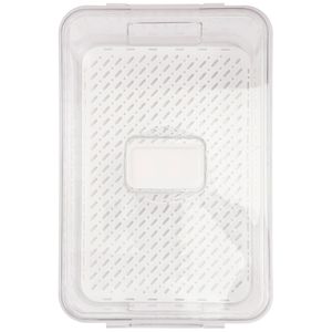 Organizador de Geladeira Plástico Transparente 32x21x10cm LM2531 - honeyhome