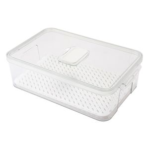 Organizador de Geladeira Plástico Transparente 32x21x10cm LM2531 - honeyhome