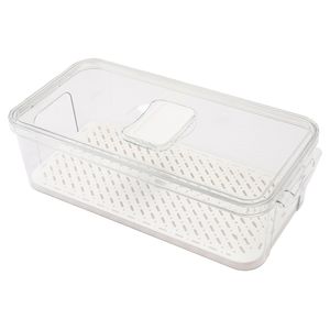 Organizador de Geladeira Plástico Transparente 32x16,5x10cm LM2528 - honeyhome