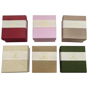Caixa Presente Textura Relevo com Faixa Bege Papel e Poliéster Sortida 9,3x8,8x6cm LM2583 - honeyhome