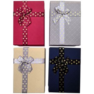 Caixa Presente P Com Laço Papel E Poliéster 19x12x6cm LM2921 - honeyhome