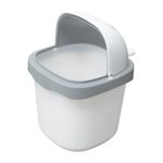 Lixeira_1,5l_Com_Tampa_Coelho_Plástico_Branca_Detalhe_Cinza_Ref.COE01_Keita