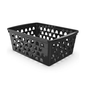 Cesto Organizador Multiúso Retangular preto - Uninjet 696