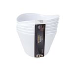Conjunto_Com_6_Mini_Vasilhas_Multiuso_350ml_Plástico_Branco_7,8x12,2x12,2cm_Ref.K22_Keita