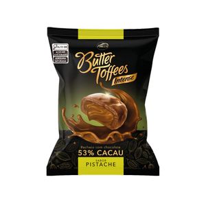 Bala Butter Toffees Intense 53% Cacau Pistache 90g 8109182 - Arcor