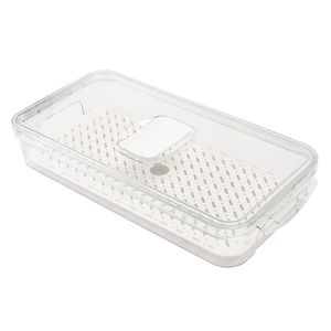 Organizador de Geladeira Plástico Transparente 32x16x6cm LM2529 - honeyhome