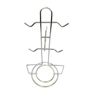 Organizador Para 6 Xícaras E 6 Pires Vertical Cromado 30x13x15cm 16294 - Passerini