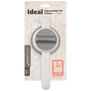 Espremedor de Frutas Multiúso Ideal Plástico Branco E Cinza 21,5x9,5x8cm LM2379IDE - honeyhome