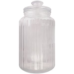 Pote Hermético Vidro Transparente 3 Litros 14x14x27cm LM2689 - honeyhome