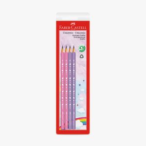 Lápis Preto Ecolápis Grafite Unicornio 4 Unidades SM935UNI - Faber Castell