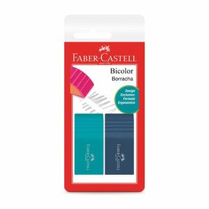Borracha Bicolor Cartela Com 2 Peças SMBICOLOR - Faber Castell