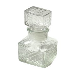 Mini Garrafa Decorativa Clear Quadrada Vidro 50ml S23093A - Bono