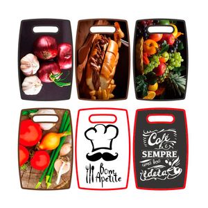 Tábua de Cozinha Plástico Sortida 30x20cm LM0049 - honeyhome