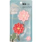 Kit_2_Ganchos_Autoadesivos_Flores_Ferro_E_Plástico_Sortidos_5x6,5x2cm_Ref.LM2655BEL_honeyhome