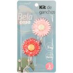 Kit_2_Ganchos_Autoadesivos_Flores_Ferro_E_Plástico_Sortidos_5x6,5x2cm_Ref.LM2655BEL_honeyhome