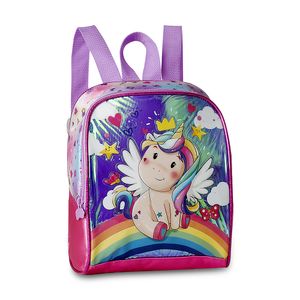 Lancheira Térmica Infantil Unicórnio Holográfica UN3497L - Clio Style
