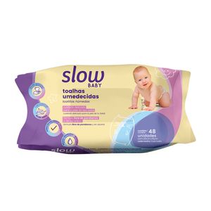 Lenços Umedecidos Slow Baby Pacote Com 48 Unidades LS8013 - Lanossi