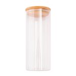 Pote_Hermético_Redondo_Futuro_Com_Tampa_Vidro_E_Bambu_850ml_8,5x20cm_LM2553FTO_-_honeyhome