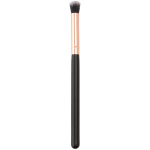 Pincel de Maquiagem Poliamida Cabo Madeira Preto/ Alumínio Rosé 16,5x0,8cm LM2992 - honeyhome