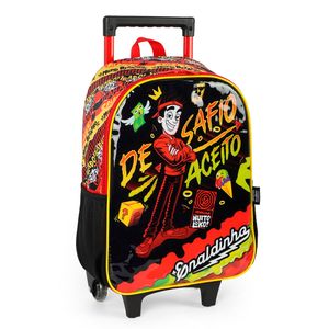 Mochila de Rodinhas Enaldinho Desafio Aceito Poliéster Preto IC41102UPPT - MaxLog