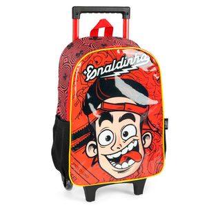 Mochila de Rodinhas Enaldinho Poliéster Vermelho IC41102UPVM - MaxLog