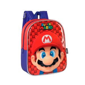 Mochila de Costas Infantil Super Mario Poliéster Vermelho IS40857MOVM - MaxLog