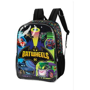 Mochila de Costas Infantil Dc Batwheels Poliéster Preto IS41261BWPT - MaxLog