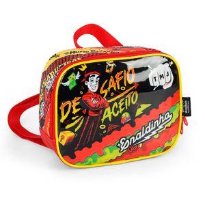 Lancheira Térmica Enaldinho Desafio Aceito Poliéster Vermelho LA41103UPVM - MaxLog