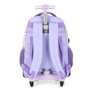 Mochilete Com Rodinhas Infantil Stitch Poliéster Lilás MC47741SCLL - MaxLog