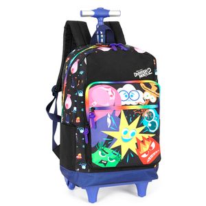 Mochilete Com Rodinhas Infantil Divertidamente 2 Preto MC47757DMPT - MaxLog