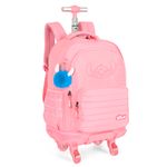 Mochilete_Com_Rodinhas_Infantil_Stitch_Poliéster_Salmão_MC49232SCSL_-_MaxLog