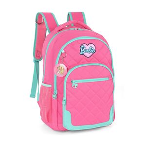 Mochila de Costas Juvenil Laptop Barbie Poliéster Pink MJ47706BBPK - MaxLog