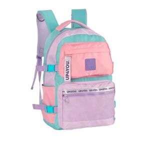 Mochila de Costas Juvenil Up4you Laptop Poliéster Rosa Ref.MJ49081UPRS MaxLog