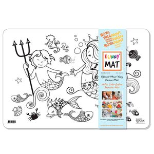Tapete Para Colorir Funny Mat Sereia Polipropileno 1027 - Menno