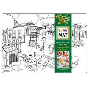 Tapete Para Colorir Funny Mat Vida Na Fazenda Polipropileno 1136 - Menno