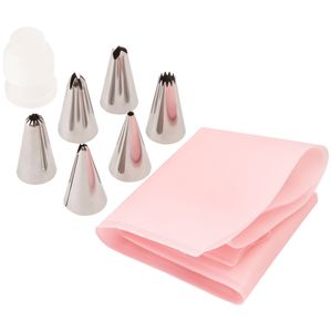 Kit Para Confeitar Aço Inox E Plástico 8 Peças 1,5x3x3cm LM2728CON - honeyhome