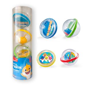 Kit Bolas de Banho Baby Shark Plástico 4 Peças 20505 - Yes Toys
