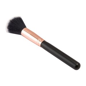 Pincel de Maquiagem Poliamida Cabo Madeira/ Alumínio Rose 17,5x1,5x1cm LM2993 - honeyhome