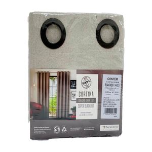 Cortina Corta Luz Blackout Premium Ares 0002 Areia 260x230cm 19052 - BecaDecor