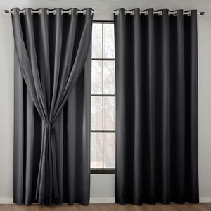Cortina Corta Luz Hermes Blackout Dualplex 0008 Preto 400x260cm 20627 - BecaDecor