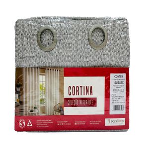 Cortina Naturalle Sussex 0002 Cinza 2 Peças 400x260cm 20659 - BecaDecor