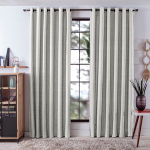 Cortina Naturalle Sussex 0003 Bege 2 Peças 260x230cm 20655 - BecaDecor