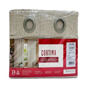 Cortina Naturalle Sussex 0003 Bege 2 Peças 400x260cm 20662 - BecaDecor