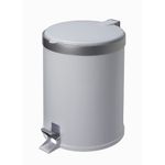 Lixeira_Com_Pedal_5l_Branca_Com_Aro_Prata_-_Viel_3552