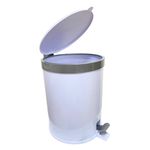 Lixeira_Com_Pedal_5l_Branca_Com_Aro_Prata_-_Viel_3552
