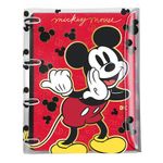 Fichário_Universitário_Mickey_Pvc_Cristal_Com_Botões_192_Folhas_Ref.4584_Dac