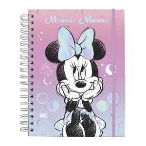 Caderno Smart Universitário Minnie Com Elástico 80 Folhas 90g 4647 - Dac