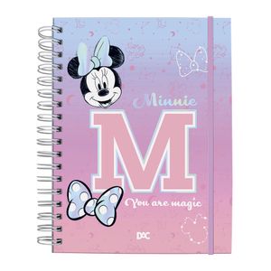Mini Caderno Smart Minnie Com Elástico 80 Folhas 4649 - Dac