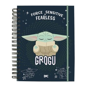 Mini Caderno Smart Star Wars Mandalorian Com Elástico 80 Folhas 4658 - Dac