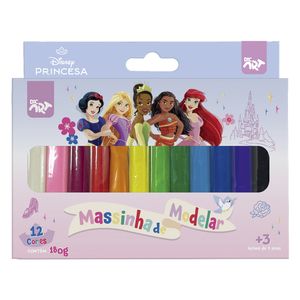 Massinha de Modelar Princesas Com 12 Cores 180g 4697 - Dac